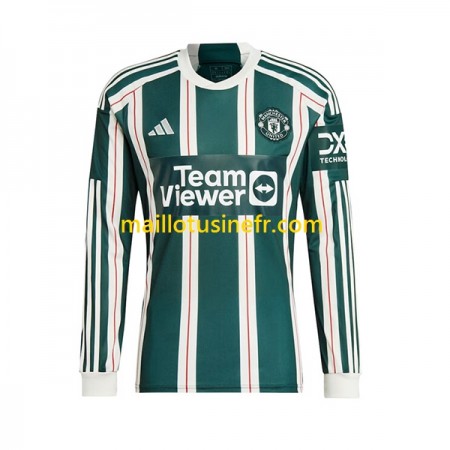 Maillot de Foot Manchester United Extérieur 2023-24 Manches Longues